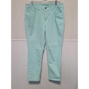 Women's‎ Christopher & Banks Size 10 Mint Green Ankle Cropped Jeans